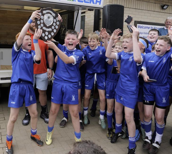 U12s - Delighted winners Haverfordwest